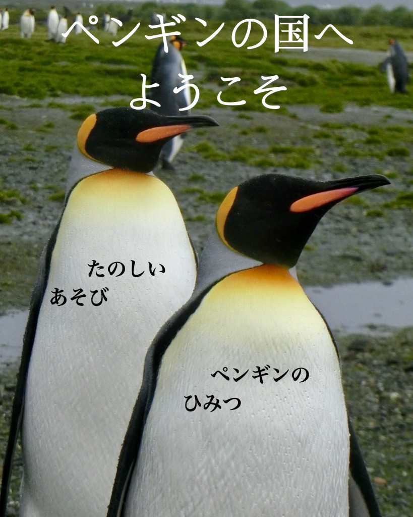 Front cover of the Japanese Penguin Country activity book